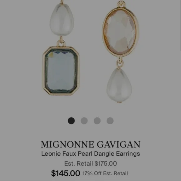 Mignonne Gavigan - Leonie Dangle Gem Gold Tone - Picture 5 of 7
